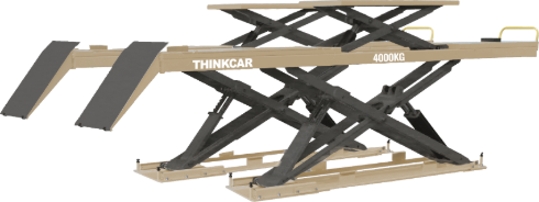 Thinkcar TVL940 Ultra-Thin Alignment Scissor Lift  - 8,818 lb Capacity, Surface-Mount Automotive Lift