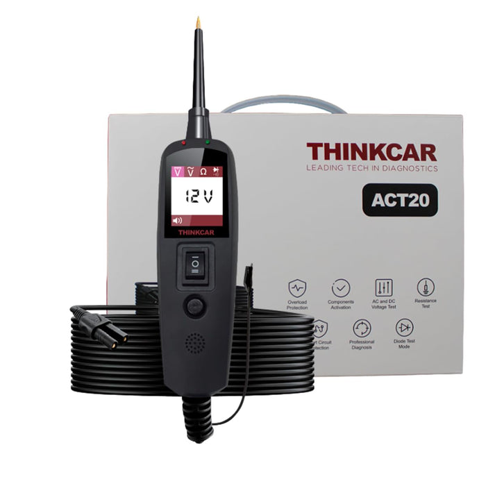 Thinkcar ACT20 Automotive Circuit Tester – 12V/24V Power Probe, Electrical System & Component Tester