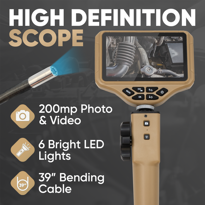 Thinkcar ES402 Endoscope - 4.5" LED Screen with Flexible Bi-directional 180° steering