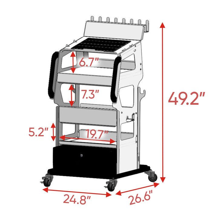 THINKCAR Rolling Tool Utility Storage Cart