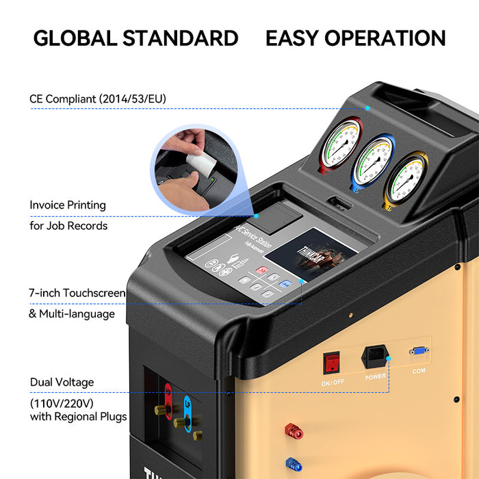 Thinkcar AC100 V3.0 Automatic A/C Refrigerant Recovery & Recharge Machine