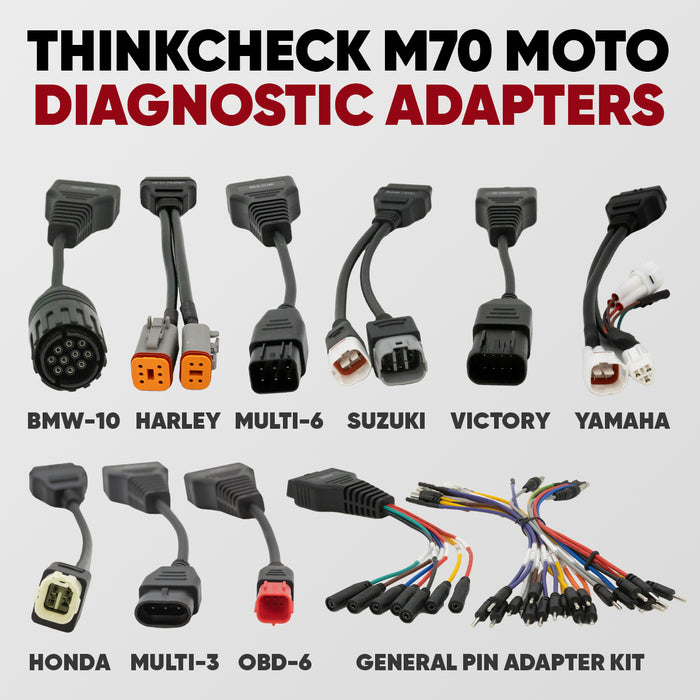 THINKCHECK M70 MOTO - Herramienta de diagnóstico de motocicletas Plug &amp; Play