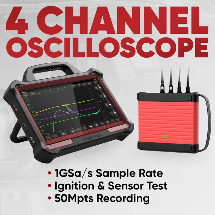 4 Channel Oscilloscope Scope Box 100MHz Bandwidth Vehicle Diagnostic Equipment Tool