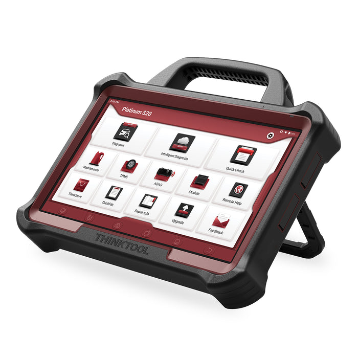 PLATINUM S20 - Tableta escáner OBD2 de sistema completo de 13,3 pulgadas con 35 restablecimientos de mantenimiento Herramienta profesional de lectura de códigos de diagnóstico de vehículos