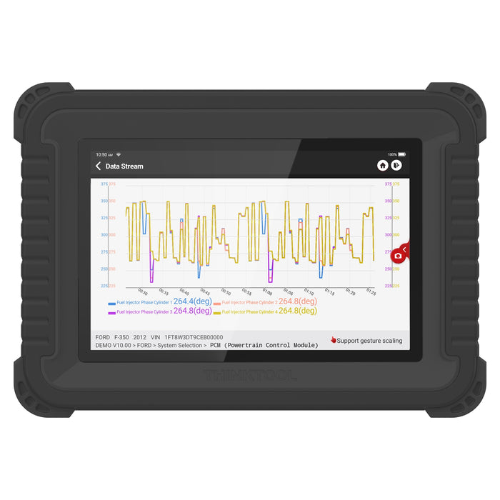 Tableta lectora de códigos de automóvil con escáner OBD2 de 8 pulgadas con 28 funciones de mantenimiento Herramienta de prueba de diagnóstico profesional - PLATINUM S8