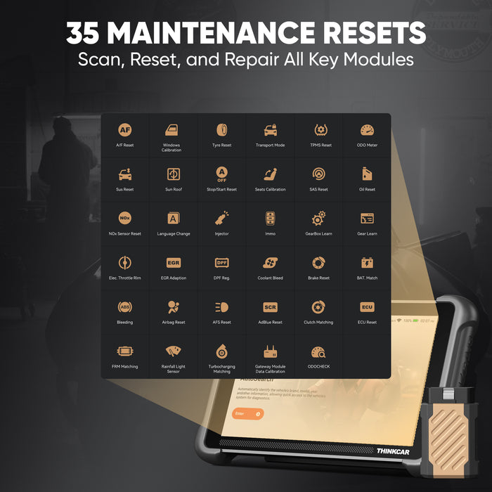 ThinkCar Platinum 191 - 8" Bi-Directional Scanner