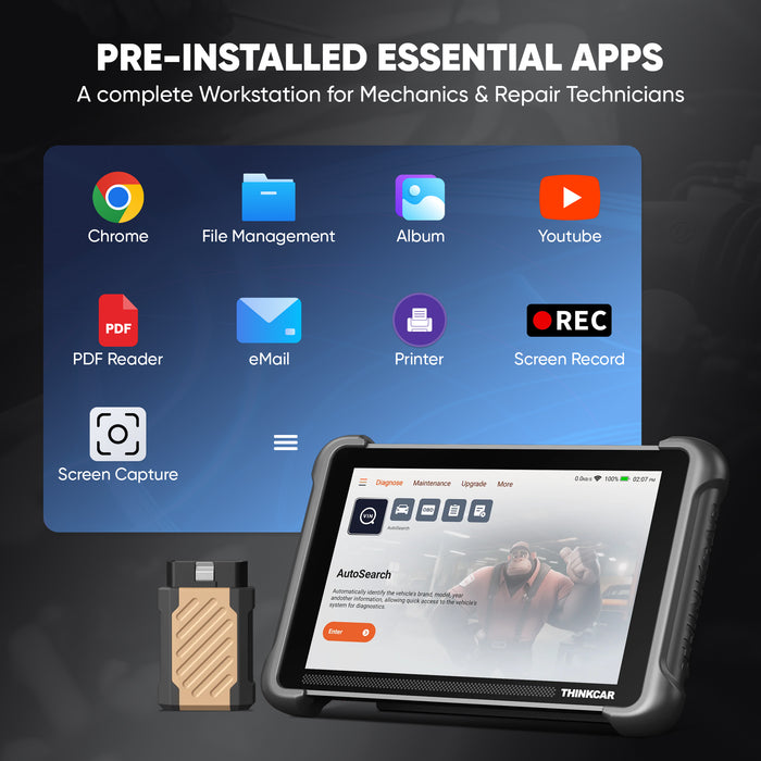 ThinkCar Platinum 191 - 8" Bi-Directional Scanner