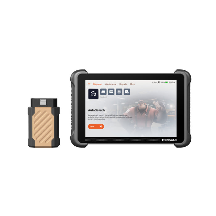 Thinkcar Platinum 191 8-Inch Professional Diagnostic Scanner - Full System OBD2 Scan Tool with Active Test Functions