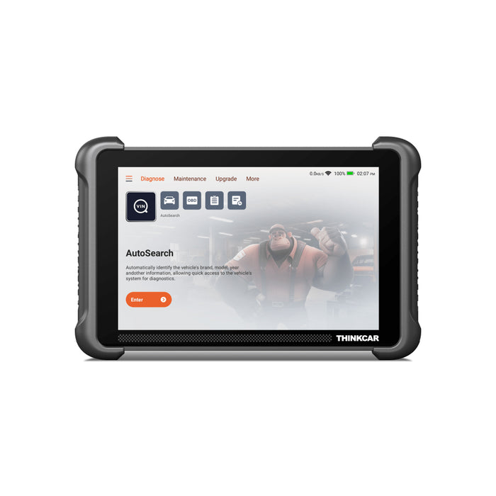 Thinkcar Platinum 191 8-Inch Professional Diagnostic Scanner - Full System OBD2 Scan Tool with Active Test Functions