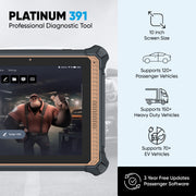 Thinkcar Platinum 391 10-Inch OBD2 Diagnostic Scanner - Full System Scan Tool with Maintenance Reset Functions