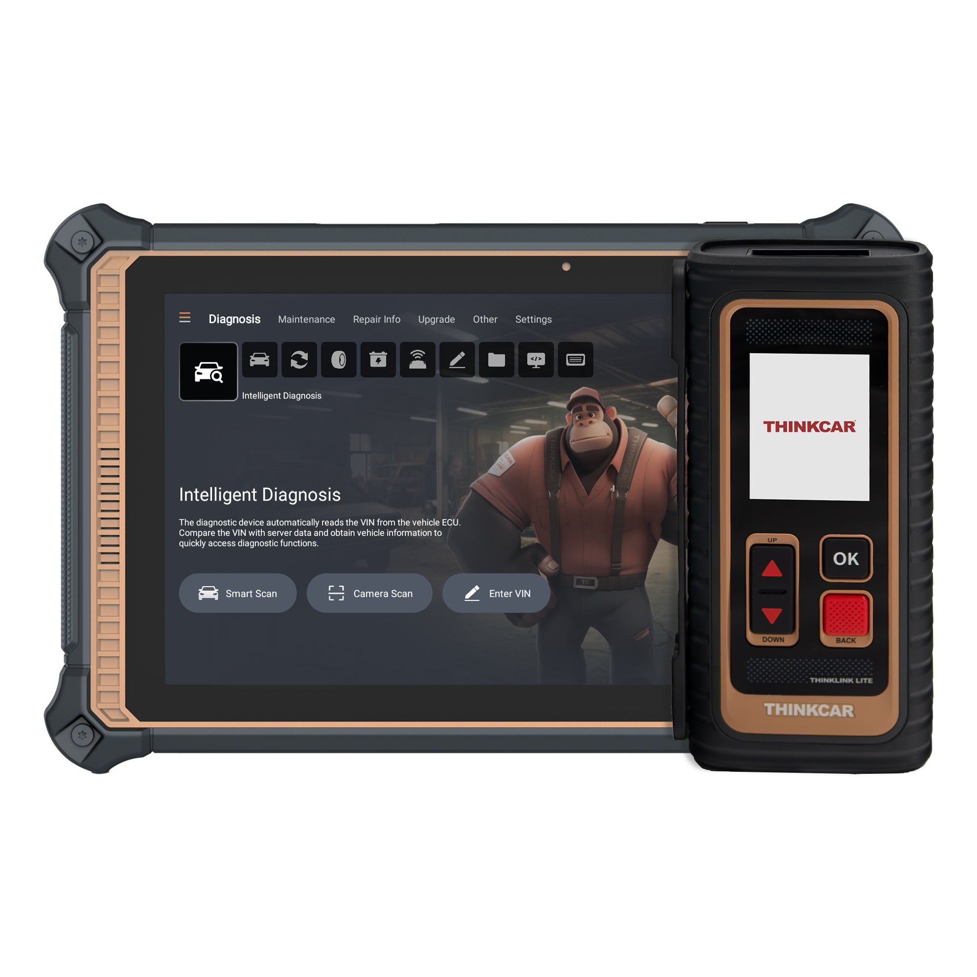 Thinkcar Platinum 391 10-Inch OBD2 Diagnostic Scanner - Full System Scan Tool with Maintenance Reset Functions