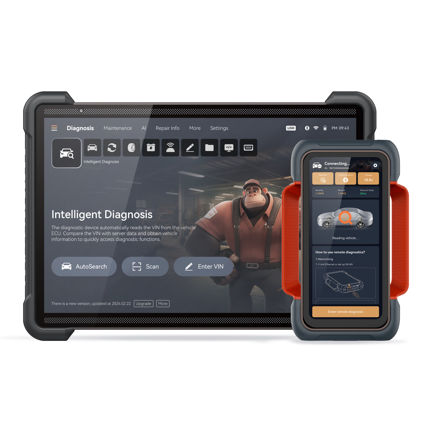 Thinkcar Platinum 394 12-Inch Professional OBD2 Scanner - Advanced Diagnostic Tool with Bi-Directional Control