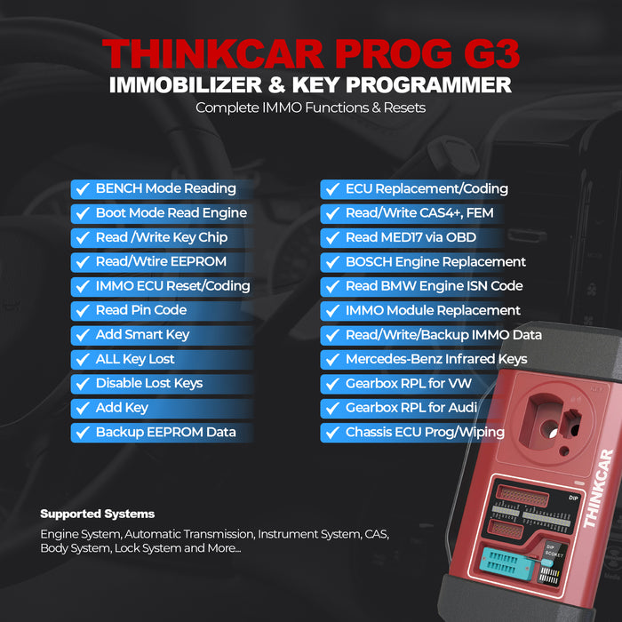 PROG 3 - Professional Immobilizer, Key Programmer and Automotive Diagnostic Equipment