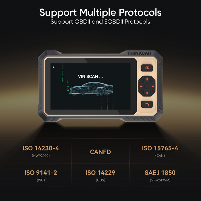 Thinkcar Thinktool READER 8 Full System OBD2 Scanner with CAN FD, 15 Maintenance Resets & Lifetime Free Updates - 6-Inch Touchscreen