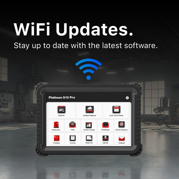 Thinkcar Platinum S10 PRO 10-Inch Professional Diagnostic Tablet - Bi-Directional OBD2 Scanner for Passenger & Heavy Duty Trucks