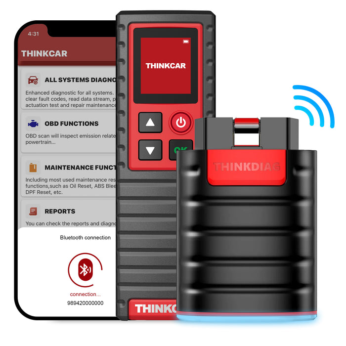 Escáner Bluetooth OBD2 con herramienta de reinicio TPMS - Oferta de paquete THINKDIAG + TPMS G2