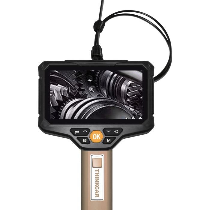 Thinkcar TES205 Professional Video Endoscope - 5.5mm HD Inspection Camera with 5" Display & 6 LED Lights