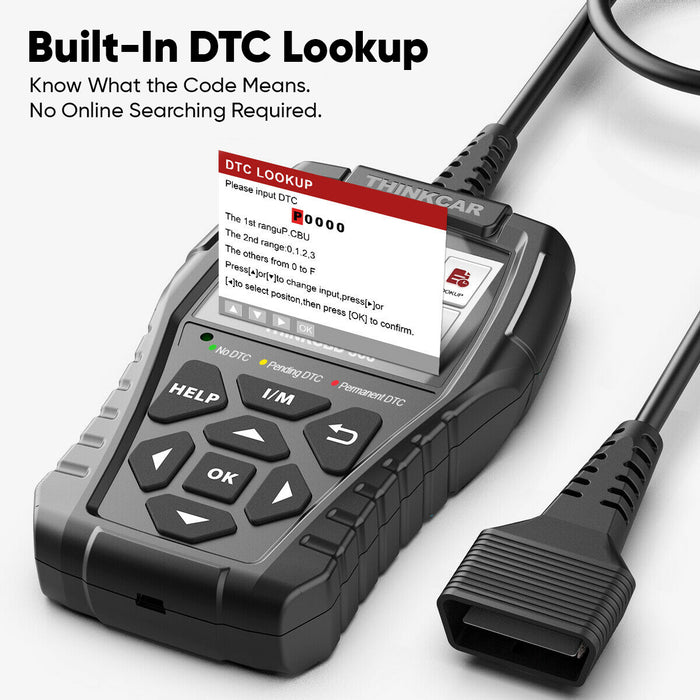 Thinkcar THINKCHECK OBD60 - OBD2 Check Engine Code Reader Light & Smog Check Test Vehicle Diagnostic Equipment