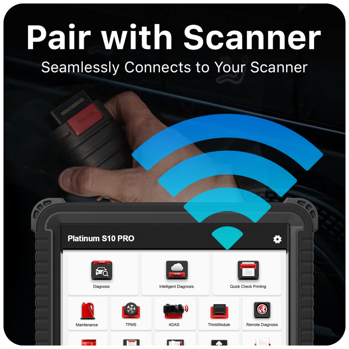 Escáner OBD2 de prueba de diagnóstico automático con herramienta de reinicio TPMS y paquete de 4 sensores de presión de neumáticos