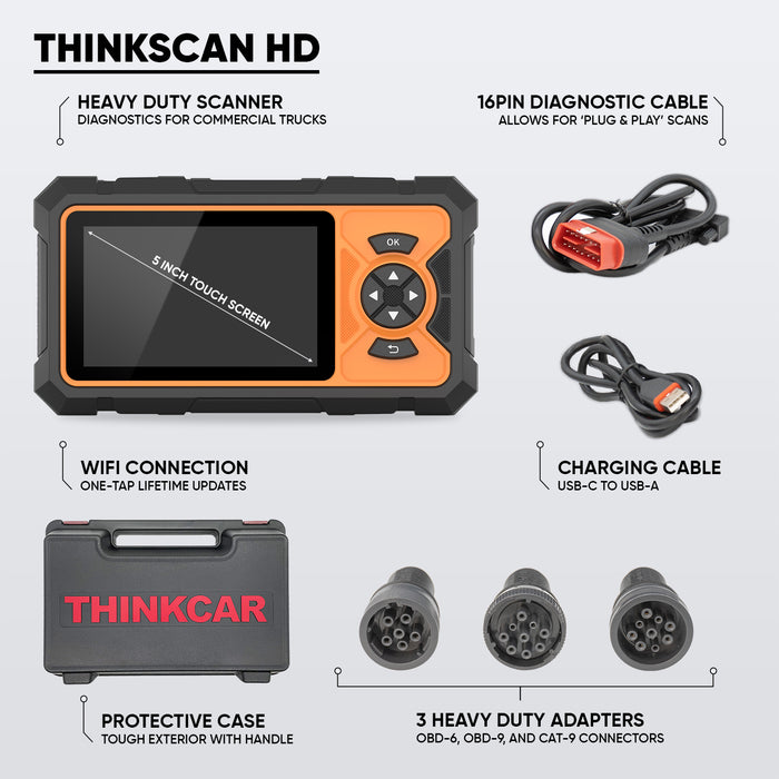 THINKSCAN HD - 5 Inch Heavy Duty Scanner with Lifetime Free Updates