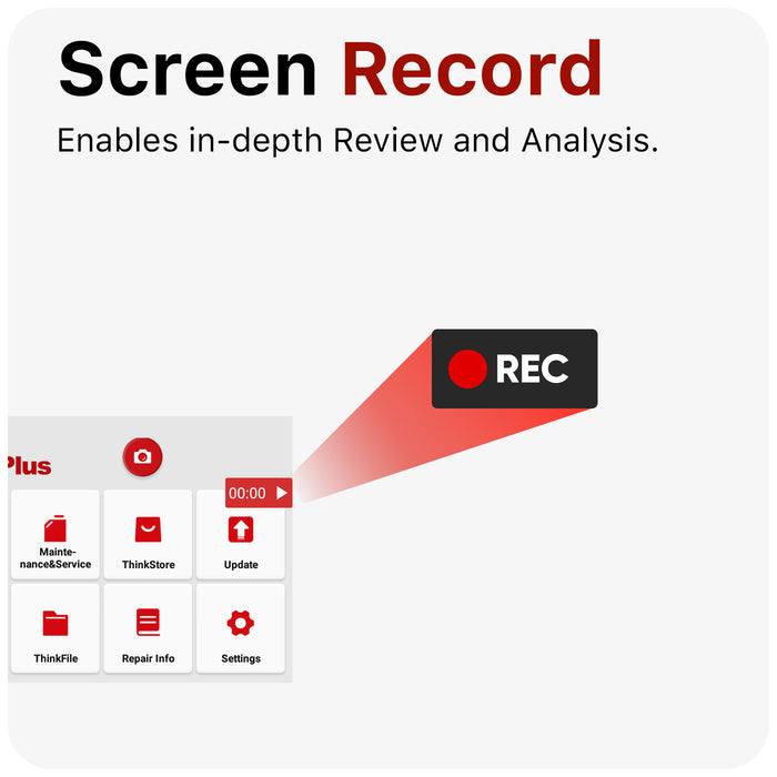Thinkcar THINKSCAN PLUS S2 5-Inch OBD2 Car Diagnostic Scanner with 3 System Reset Functions Check Engine/ABS/SRS Code Readers Diagnostic Tool