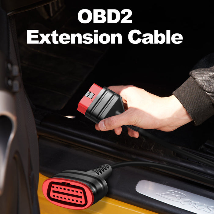 Cable adaptador de extensión OBD2 de 16 pines de repuesto de 19 pulgadas para escáner de herramientas de diagnóstico de vehículos