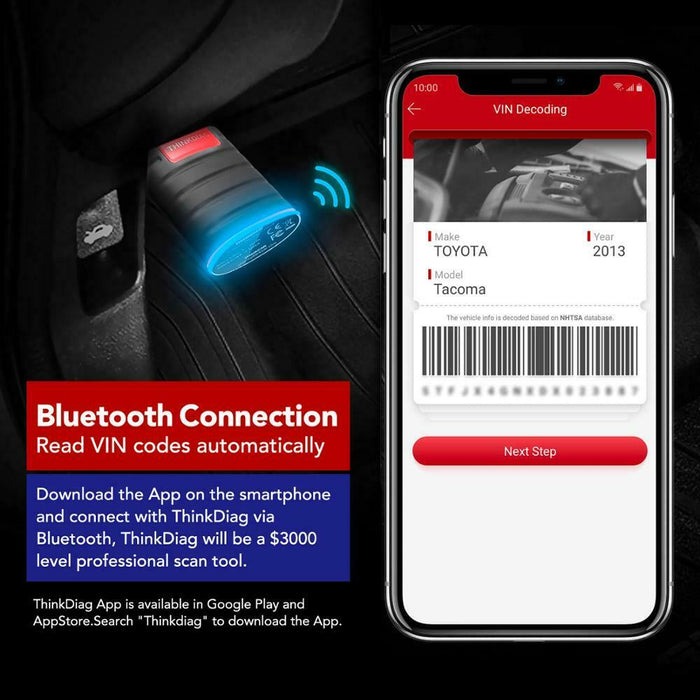 THINKDIAG - OBD2 Scanner Bluetooth, All System Bidirectional Scan Tool OE Level Diagnostic Tools