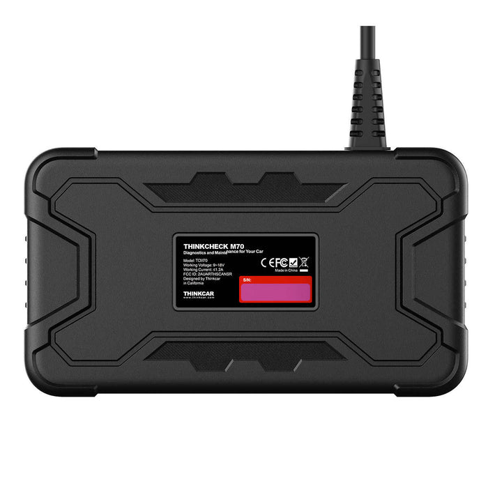 THINKCHECK M70 - Escáner OBD2 de sistema completo de 5 ", lector de códigos de coche, tableta, herramienta integral de escaneo de diagnóstico de vehículos