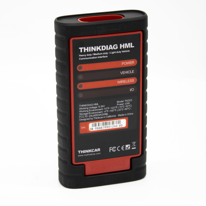 THINKDIAG HML - Full System OBD2 Scanner Car Code Reader Heavy Truck Adapter Interface Vehicle Diagnostic Tool