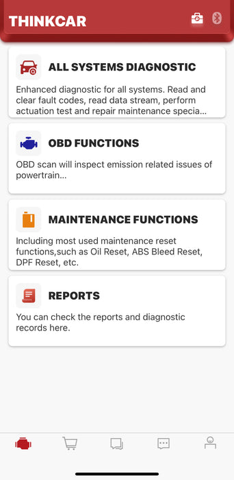 THINKDIAG - Escáner OBD2 Bluetooth, herramienta de escaneo bidireccional para todos los sistemas Herramientas de diagnóstico de nivel OE 