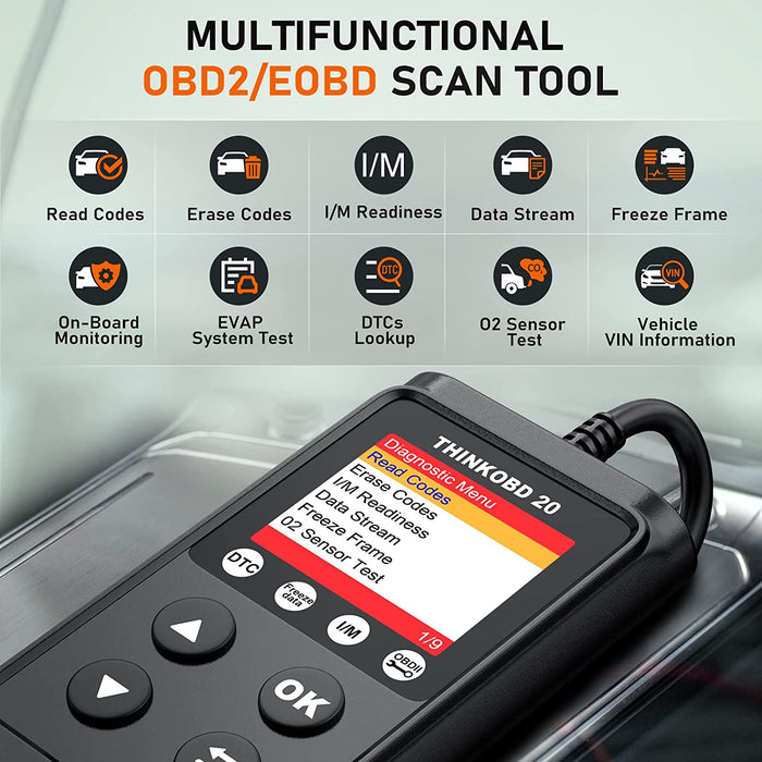THINKOBD 20 - Automotive Code Reader, OBD2 Scanner, Check Engine