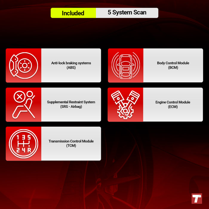 THINKSCAN PLUS S4 - Herramienta de escáner de diagnóstico de automóvil OBD2 con pantalla táctil de 5 "con 5 funciones de reinicio de sistemas