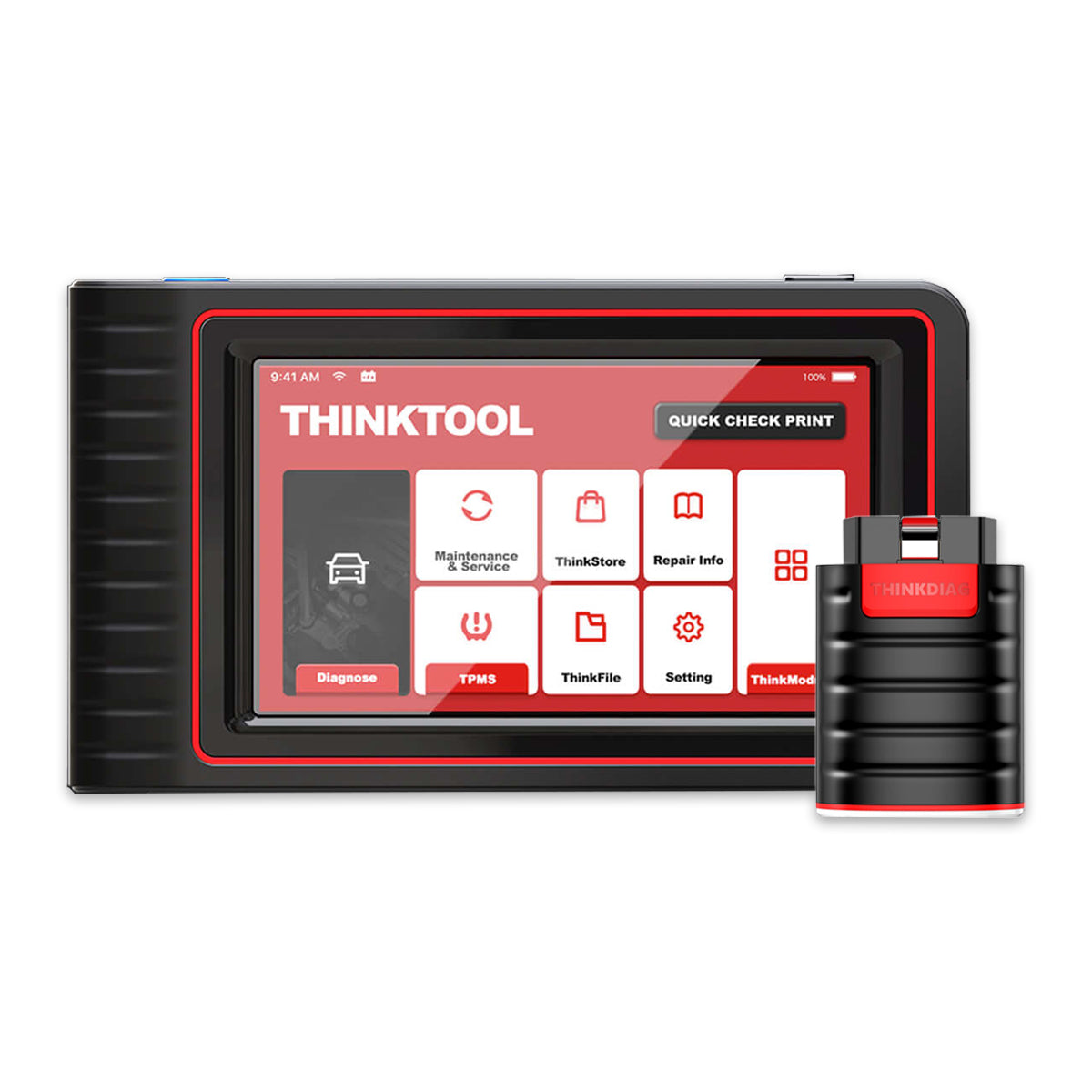 7 Inch Professional OBD2 Scanner Tablet Vehicle Diagnostic Scan Tool -  THINKTOOL BASIC