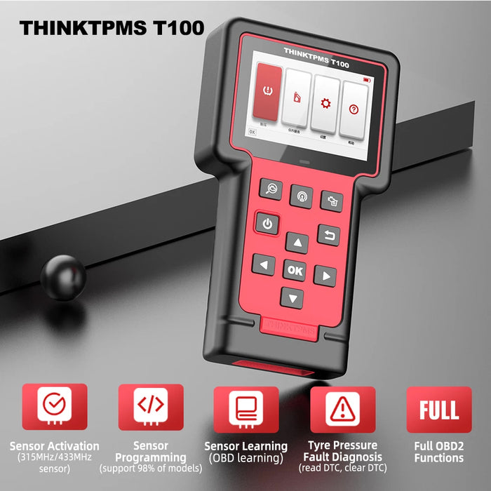 TPMS Programing Scan Tool Automotive Diagnostic Equipment - THINKTPMS T100