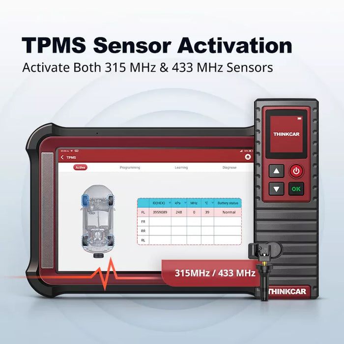 Programa de activación del sensor de presión de neumáticos y herramienta de reaprendizaje Equipo de diagnóstico automotriz TPMS TWAND 200